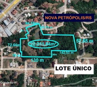 Área de 22.211,84m² em Nova Petrópolis/RS com Edificação