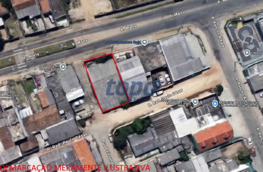 Fração ideal de 277,89m² em terreno no Sítio Cercado
