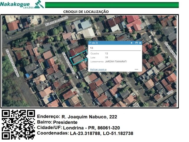 Casa 156,78m² em terreno 270m² - Rua Joaquim Nabuco, 222