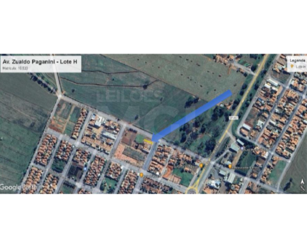 Lote 150m² na Av. Zualdo Paganini em Piacatu - SP
