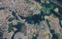 Lote de terreno urbano com 367,50m² e construção de 70m²