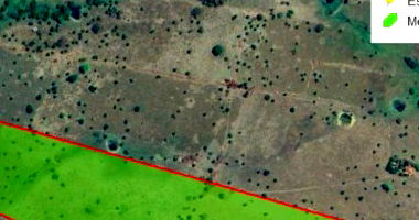 Área Rural com Casa de Alvenaria e Curral