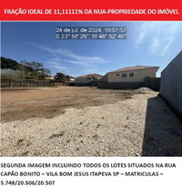 Terreno com 800m² em fração ideal de 11,11111%