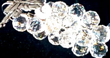 GRAPE BUNCH SILVER (ASFOUR CRYSTAL) - Peças de Decoração