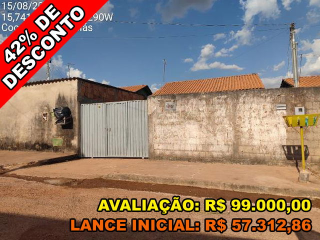 Casa 2 quartos, 1 banheiro, 1 vaga, 51m² construída, desocupada