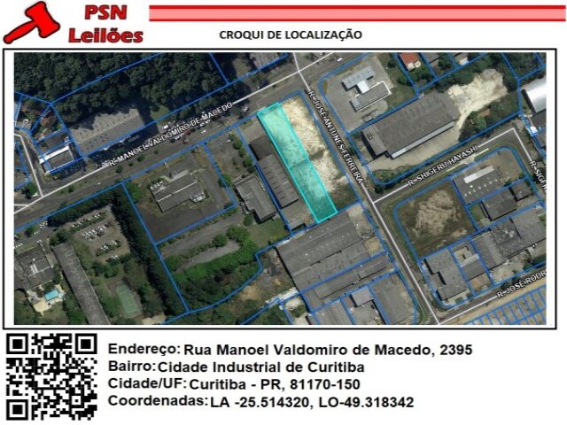 Terreno com 2.192,90 m² em Curitiba