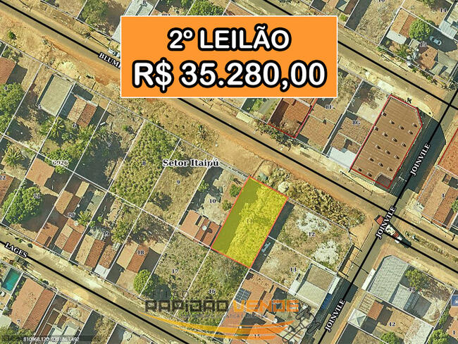 Lote residencial com 392m² em Araguaína