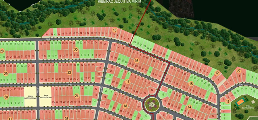 Terreno com 489m² em Loteamento Cidade Verde