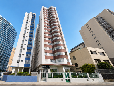 Apartamento 48,62m² com 65m² de área total, Centro de São Vicente