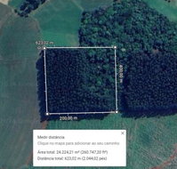 Área rural com cultivo de eucalipto, 24.200 m², Guatambu/SC