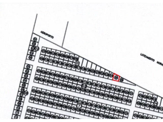 Terreno plano de 233,32m² sem benfeitorias