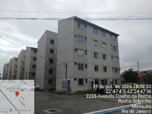 Apartamento com 2 quartos, 42,9m² em Mesquita