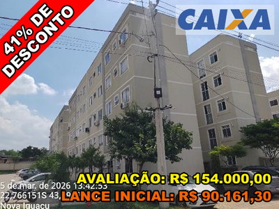 Apartamento 2 Quartos com 61,6m² em Nova Iguaçu