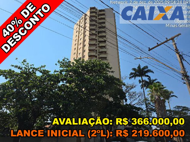 Apartamento 3 Quartos, 2 Banheiros, 100m² - Uberaba
