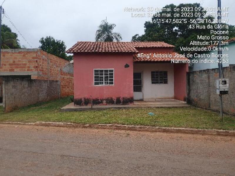 Casa 72m² com 2 quartos em Poconé/MT