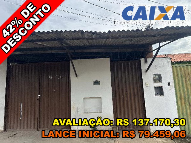 Casa com 2 quartos, 1 banheiro e 42,43 m² construída