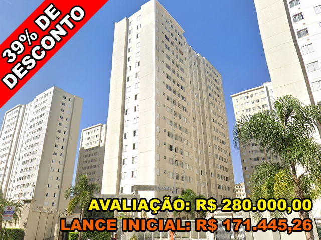Apartamento 2 quartos, 1 banheiro, 1 vaga, 43.4m² privativos