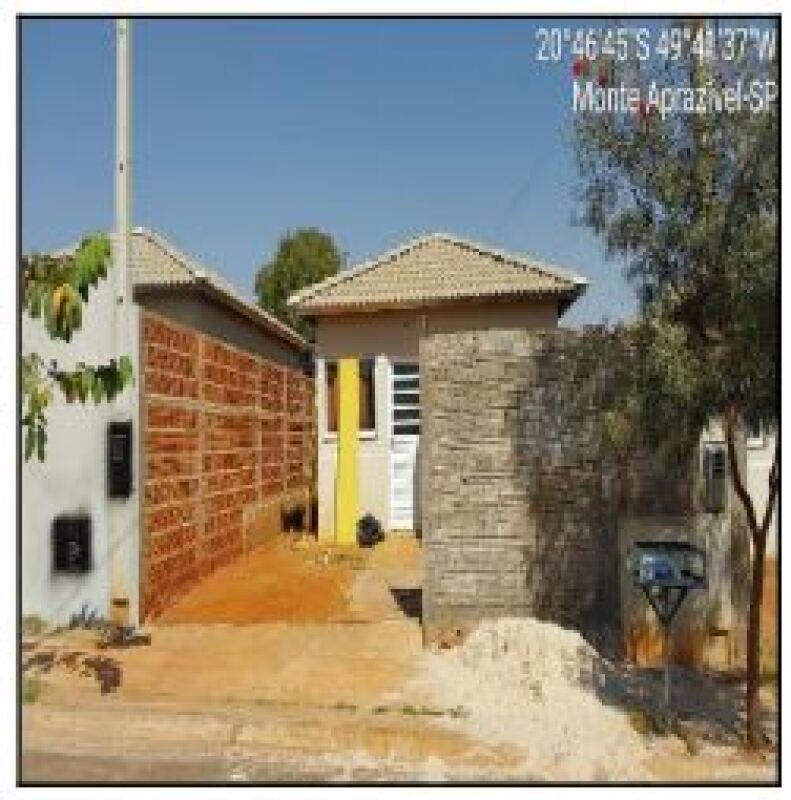 Casa em Monte Aprazível com 42,74 m² e terreno amplo