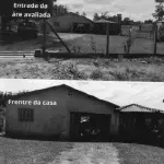 Casa aconchegante de 42m² com garagem e quiosque em terreno amplo