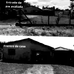 Casa aconchegante de 42m² com garagem e quiosque em terreno amplo