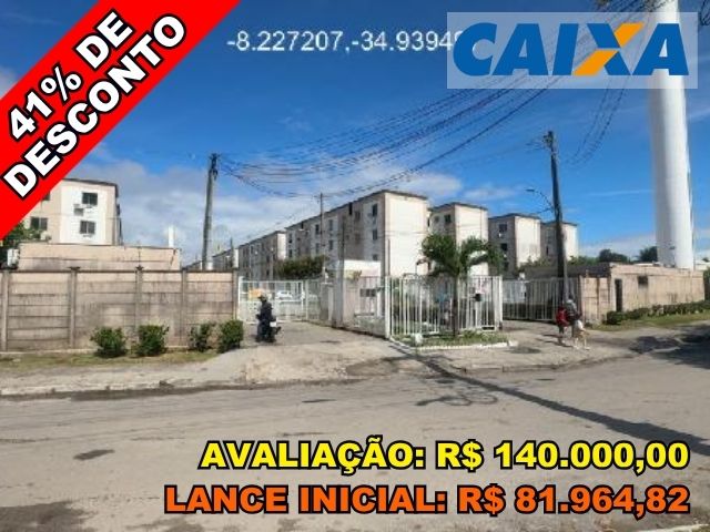 Apartamento 2 quartos em Jaboatão dos Guararapes com 41,56m² de área privativa