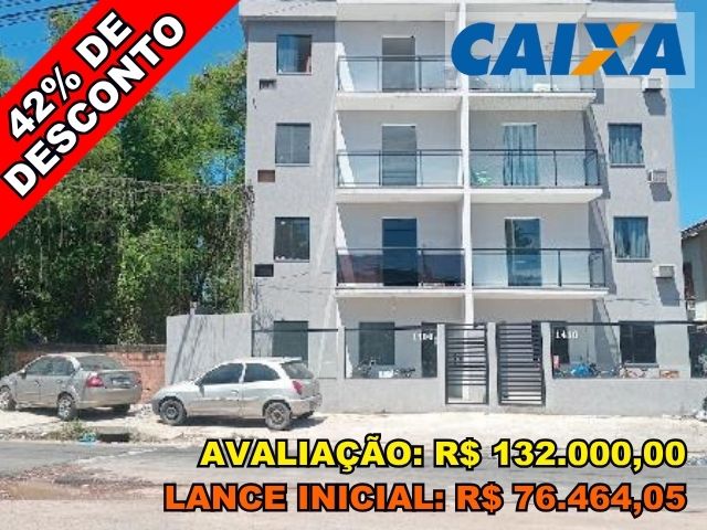 Apartamento 33m² com quarto, WC e cozinha em São Gonçalo