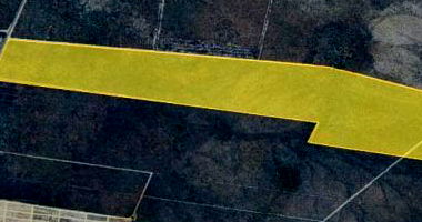 Terreno desocupado com 1.594.892 m², amplo espaço para desenvolvimento