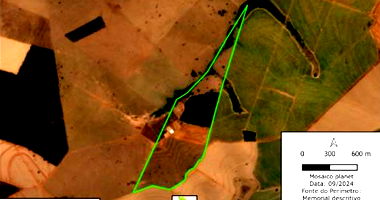Gleba Rural 62ha com área total ampla e ocupada