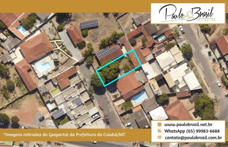 Terreno 360m² com edícula em Cuiabá