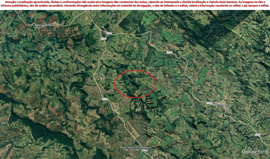 Terreno rural de 6,20 alqueires em Grandes Rios/PR