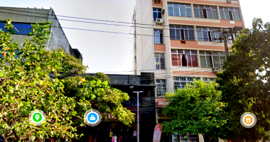 Prédio com 2 pavimentos e área edificada de 817m², desocupado