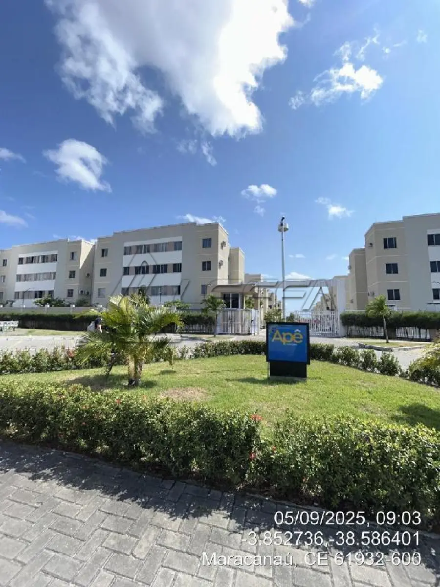 Apartamento com 1 quarto e vaga de garagem em Maracanaú