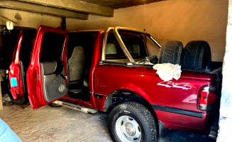 Ford Ranger XL 13F - 01/02, Diesel, Vermelha