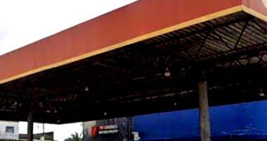 Estrutura Metálica para Posto com Cobertura Externa