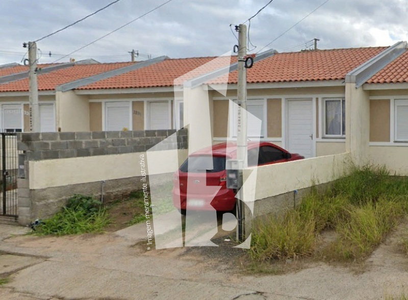 Casa 2 quartos com área de serviço e cozinha, 40m² construída
