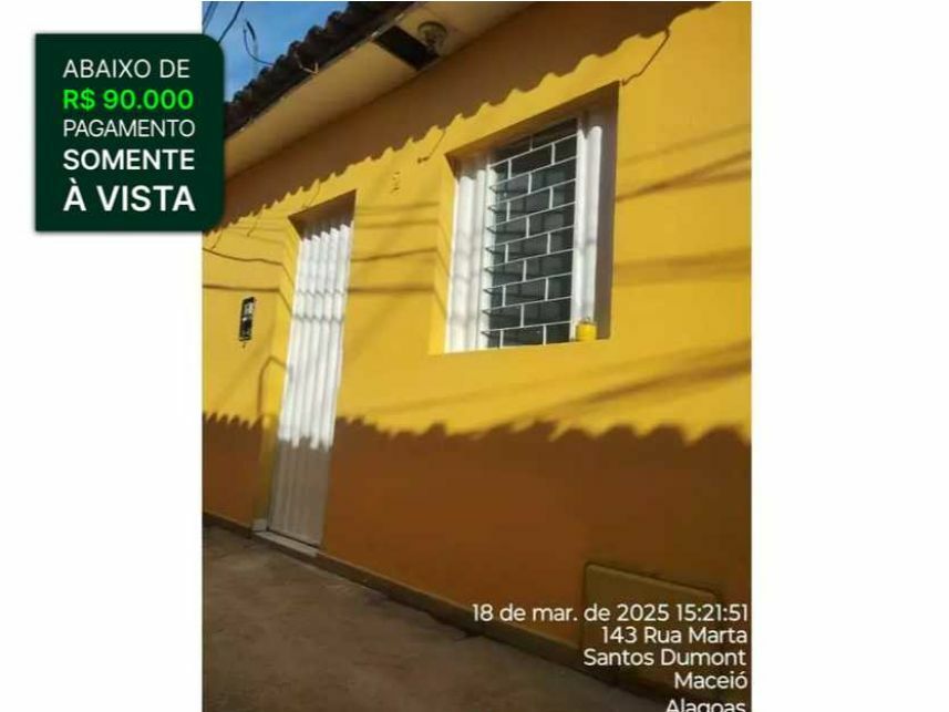 Casa em condomínio desocupada com 48m² construídos em Rio Largo/AL