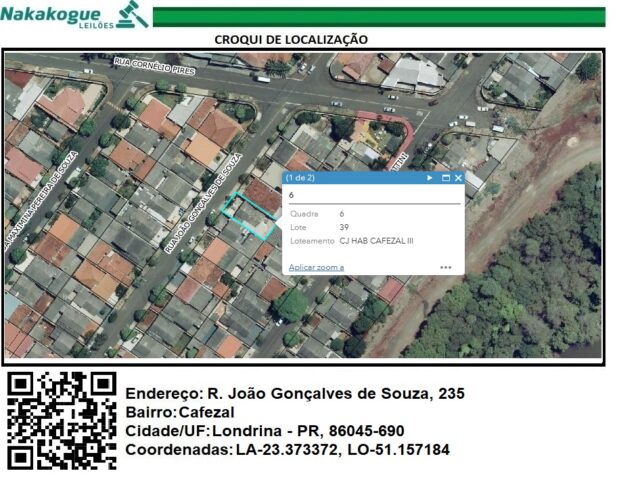 Lote 121 - Casa de 70,55m² em Terreno de 215m²