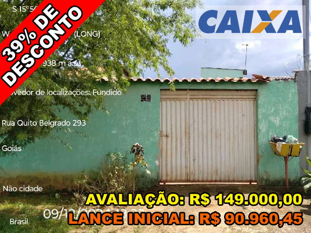Casa com 2 quartos, varanda, área construída 57m², terreno 211m²