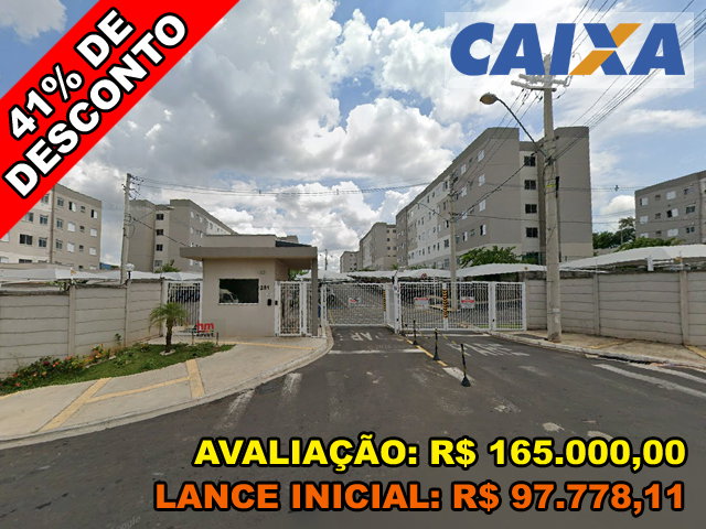 Apartamento com 2 Quartos e Vaga de Garagem em Hortolândia