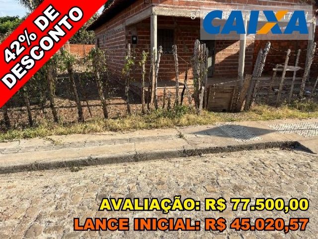 Casa 2 Quartos em Demerval Lobao - 53,9m²