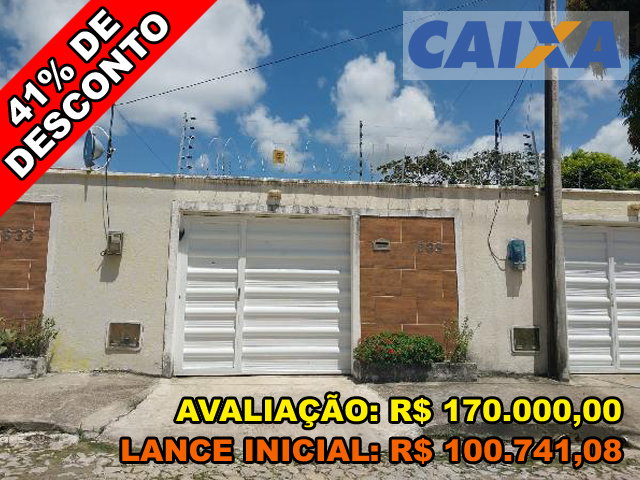 Casa com 3 quartos, 88,58m² de área total em Itaitinga/CE