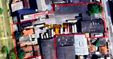 Imóvel com 6.512,65m² terreno e 3.049,85m² construídos, múltiplos pavimentos e benfeitorias