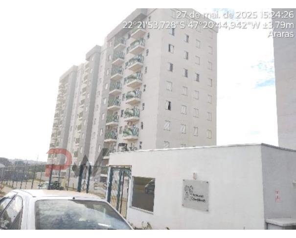 Apartamento em Araras/SP com 2 quartos e 45,96m² de área privativa