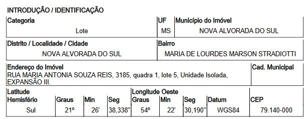 Terreno em Nova Alvorada do Sul - Oportunidade Única