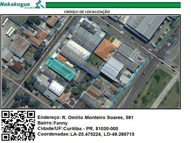 Lote de Terreno com Casa em Curitiba - 480m²