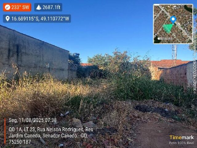 Terreno em Senador Canedo/GO com 360m² de área total