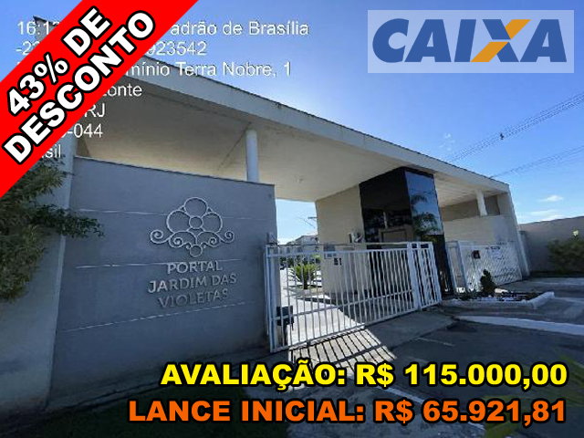 Apartamento com 2 quartos e 1 vaga em Itaboraí/RJ