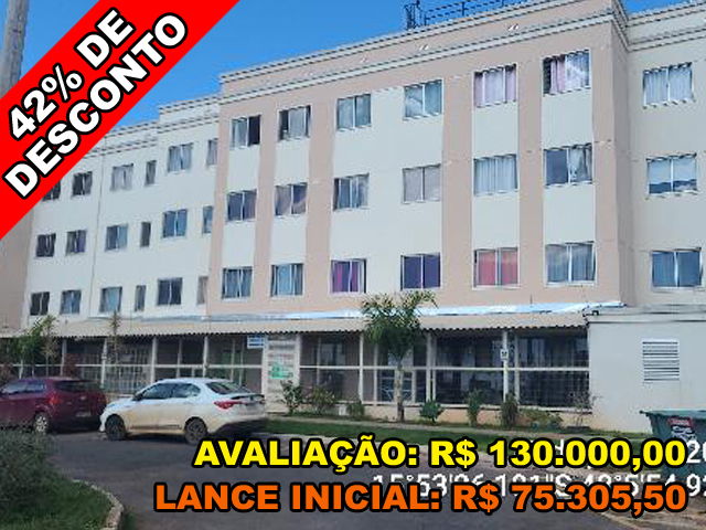 Apartamento 32m² com sala, cozinha, WC e área de serviço