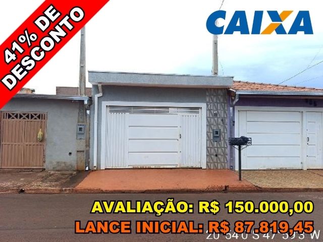 Casa 49m² em Pontal/SP - Oportunidade Caixa