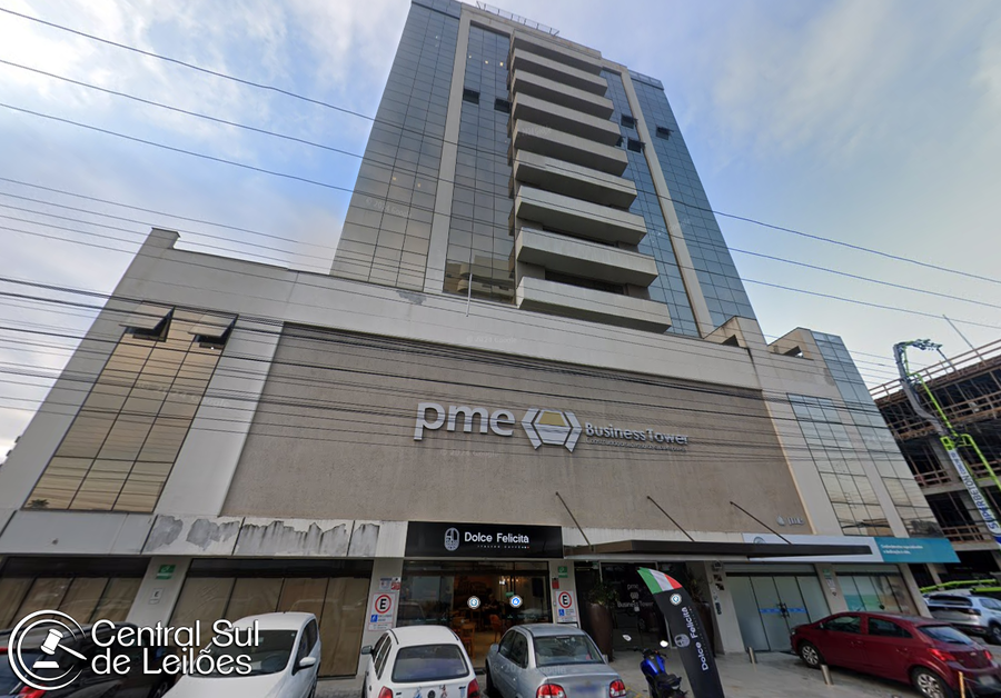Sala comercial 28,93m² com área comum 6,08m², total 35,01m²